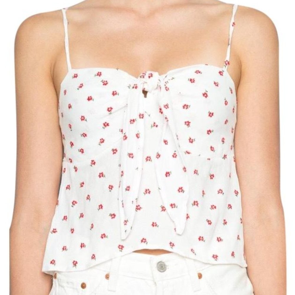 Brandy Melville Sasha Tie Front Top